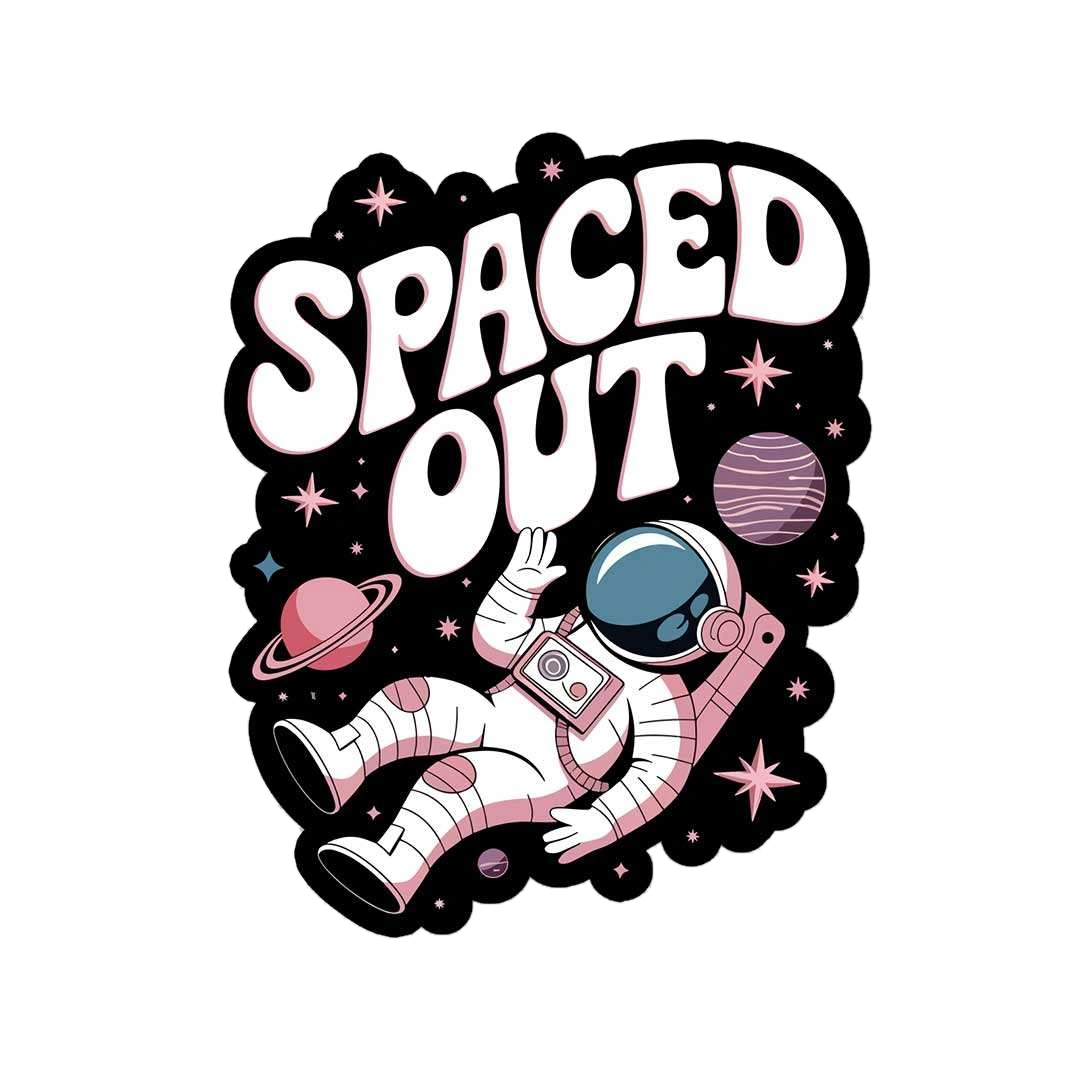 Space Out Sticker